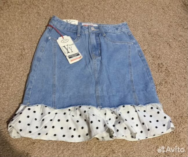 Юбка джинсовая новая 27 размер