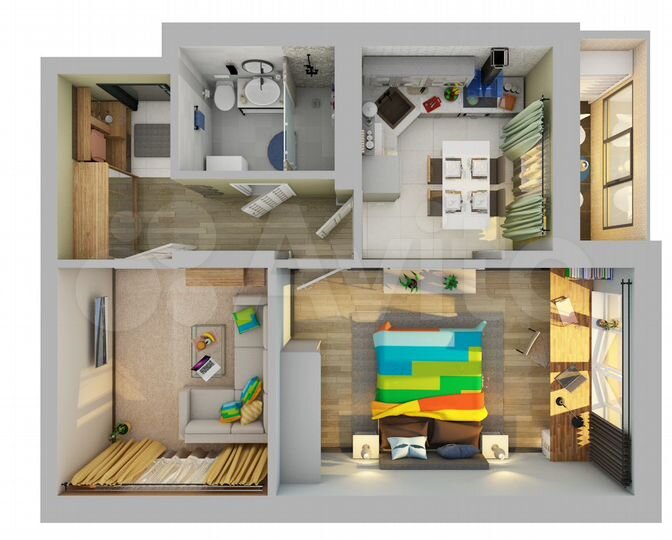 2-к. квартира, 48,5 м², 3/25 эт.