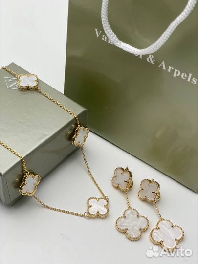 Van cleef подвеска серьги