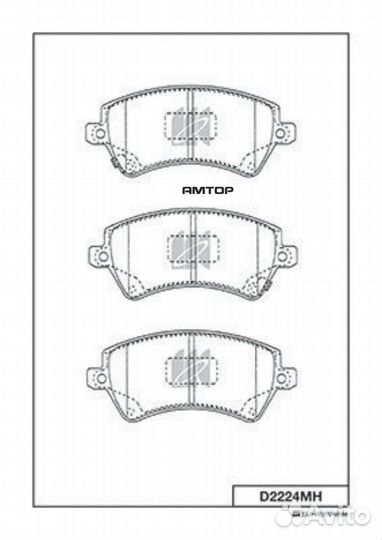 Kashiyama D2224MH Колодки тормозные дисковые Kashi