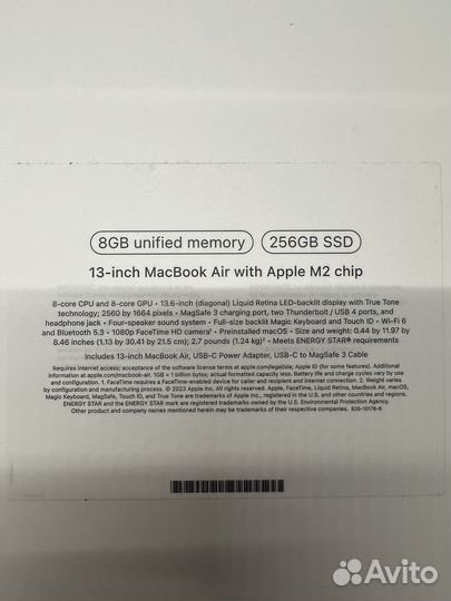 Macbook air m2 новый