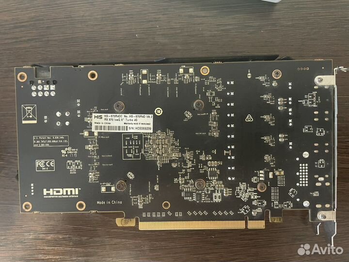 Видеокарта rx 570 4gb HIS