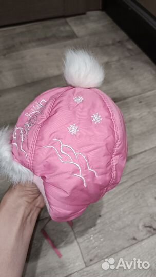 Шапка зимняя для девочки 1-3г