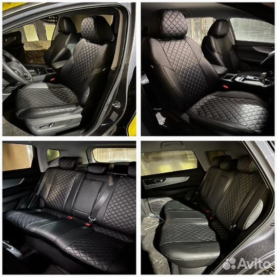 Чехлы автомобильные экокожа Hyundai Tucson 1,2,3