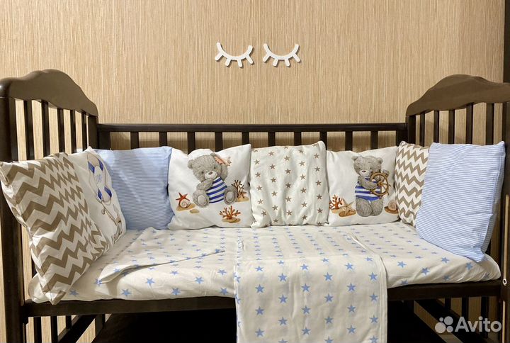 Новые бортики в кроватку