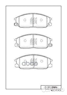 D11115M-01 колодки дисковые п Hyundai Santa Fe
