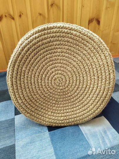 Корзина для белья или игрушек из джута