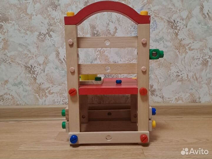Детский конструктор деревянный стул стульчик