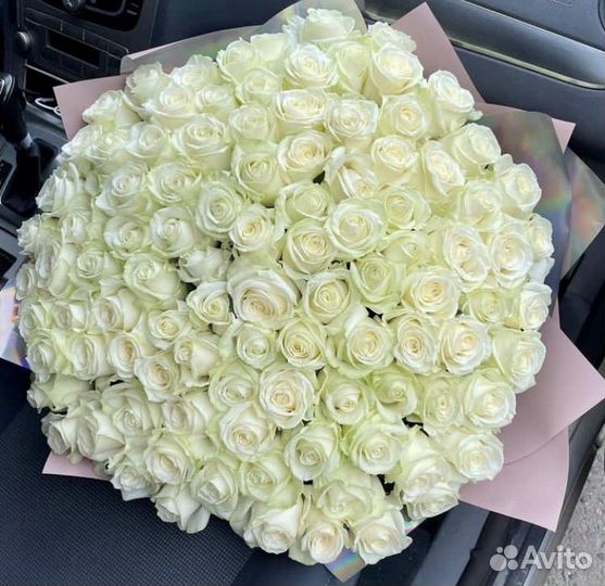 Белые розы букет цветов