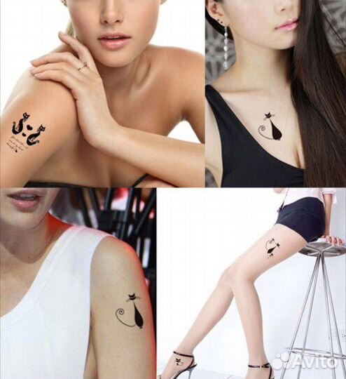 Переводные тату наклейки, флеш тату