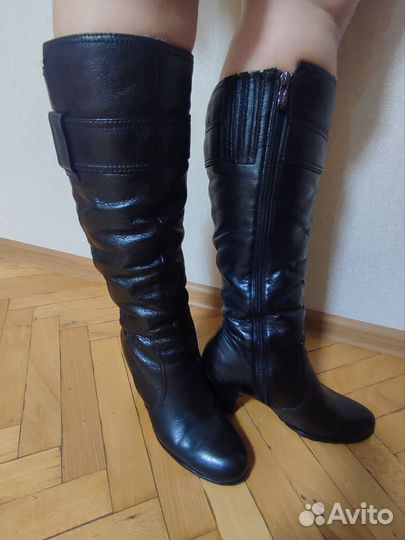 Зимние женские сапоги 38 натуральная кожа