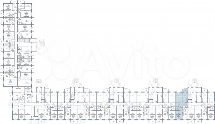 2-к. квартира, 71,3 м², 1/17 эт.