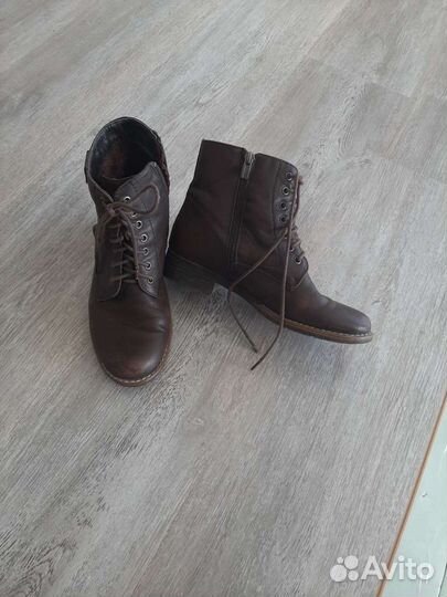 Ботинки женские кожаные