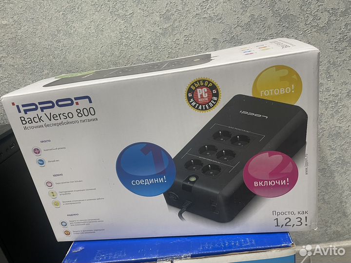 Ибп ippon back verso 800 новый