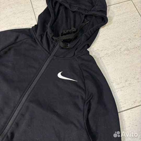 Винтжаное зип худи Nike Dri Fit Vintage