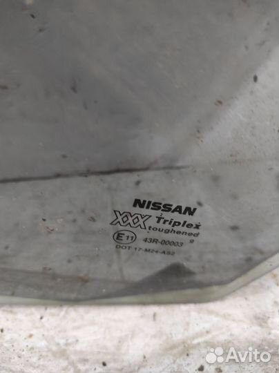 Стекло двери переднее левое Nissan Primera P11