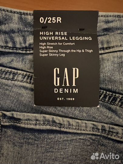 Новые женские джинсы gap 25 26