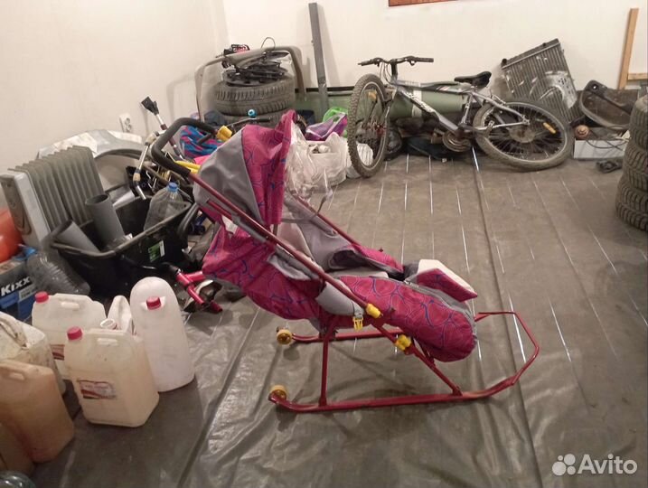 Детские зимние санки