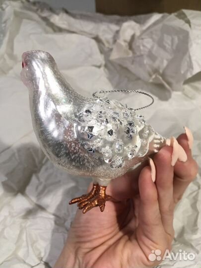 Птичка голубь стекло игрушка