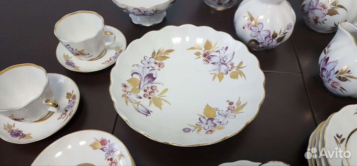 Чайный сервиз лфз золотые листики