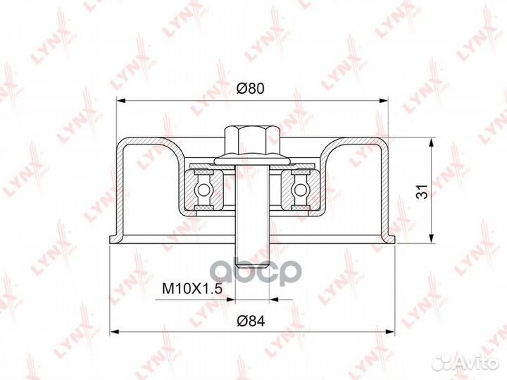 Ролик натяжной приводного ремня PB5141 lynxauto