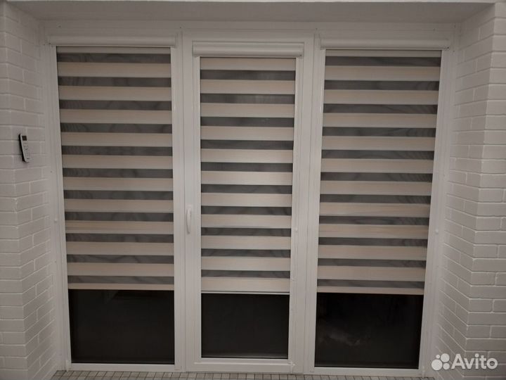 Рулонные шторы день ночь на заказ