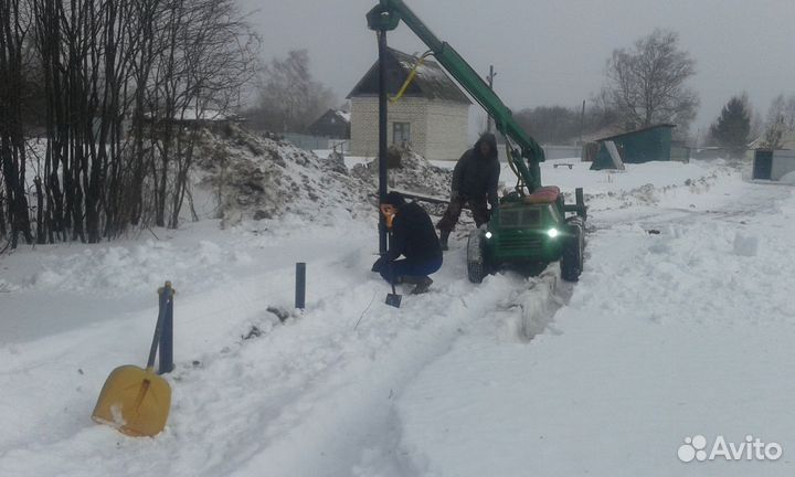 Винтовые сваи с монтажом