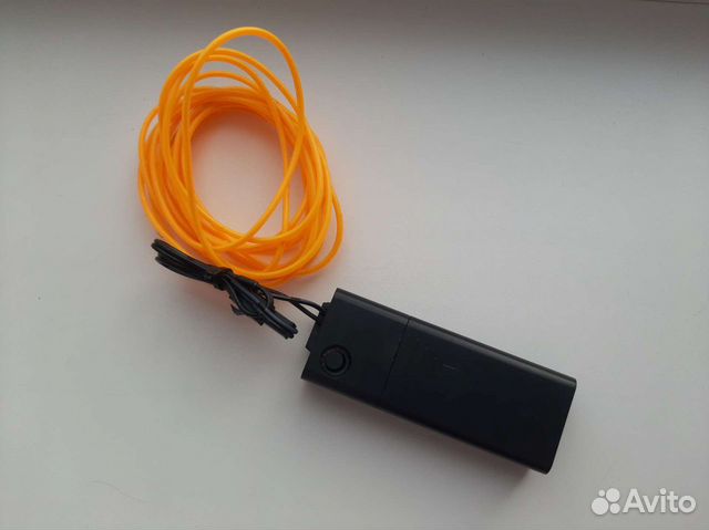 Неоновая нить подсветка на батарейках 3 метра