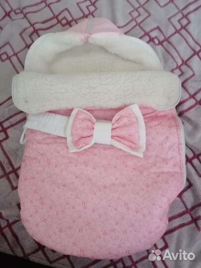 Конверт на выписку для девочки зима