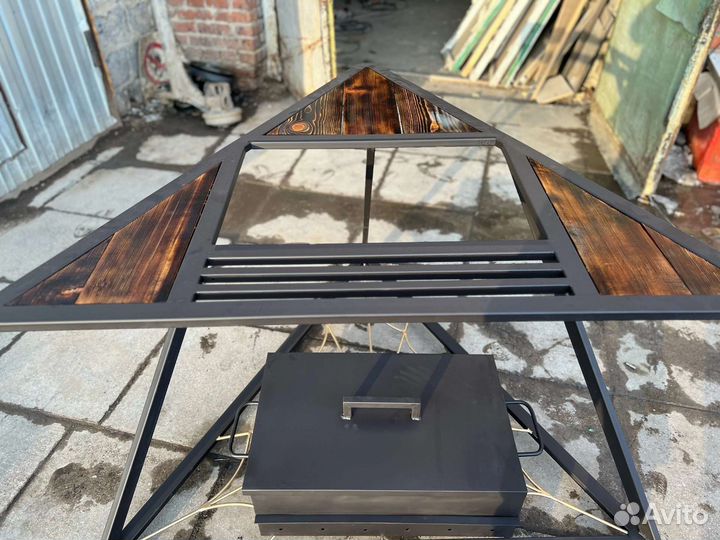 Мангал loft с крышкой