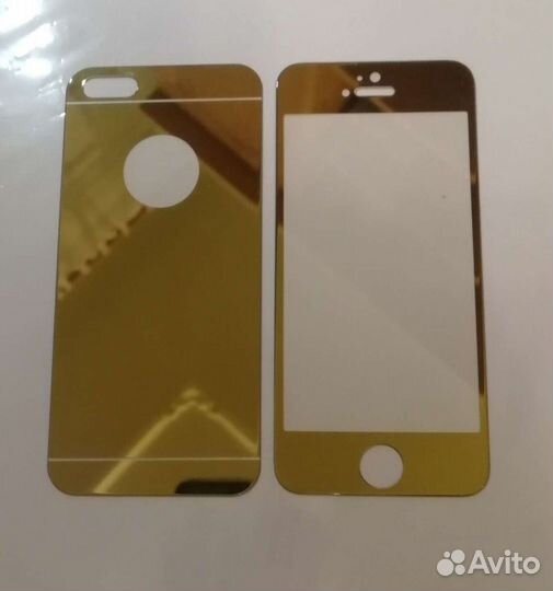 Цветные защитные стёкла для iPhone 5s, 7/8, 7+/8+