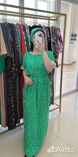 Платье с косынкой