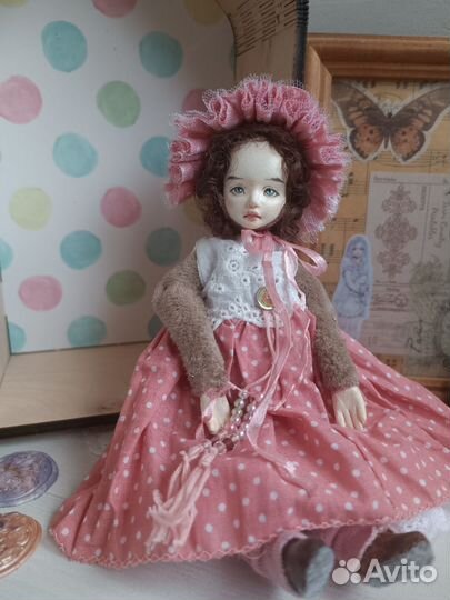 Кукла тедди-долл ручной работы