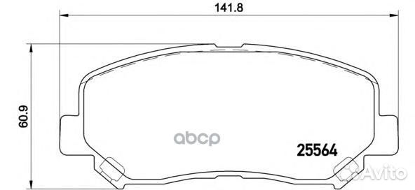 Колодки торм.пер. P49045 Brembo