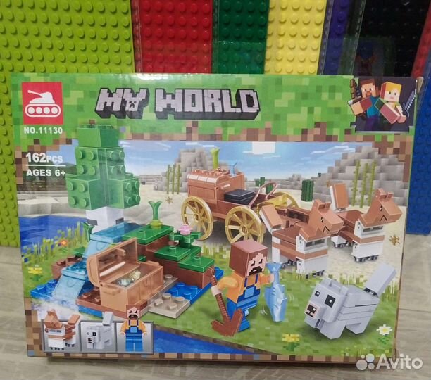 Конструктор Майнкрафт Остров панды, Крепость новые