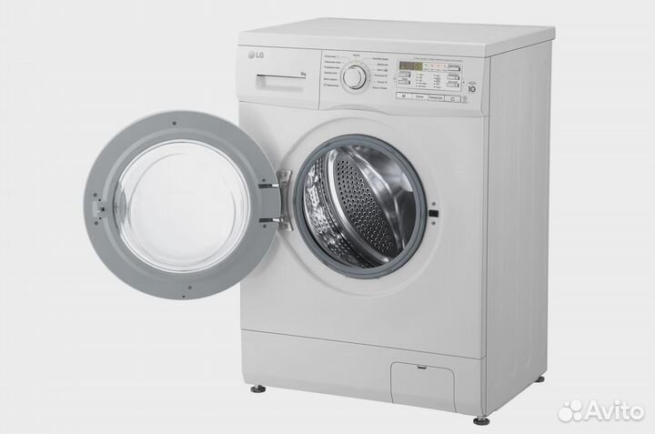 Узкая стиральная машина c прямым приводом, 6кг