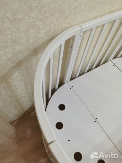 Овальная кроватка Mika Nori Луна 7 в 1 маятник