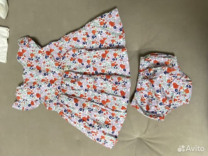 Одежда для девочки, 6-9 месяц, пакетом