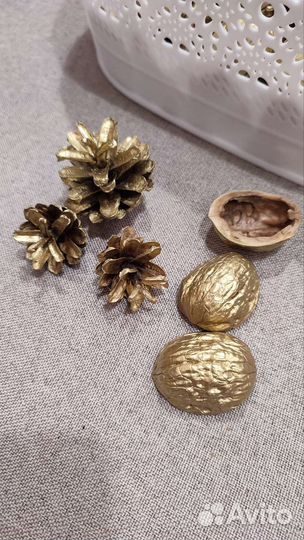 Набор для творчества, орехи, шишки