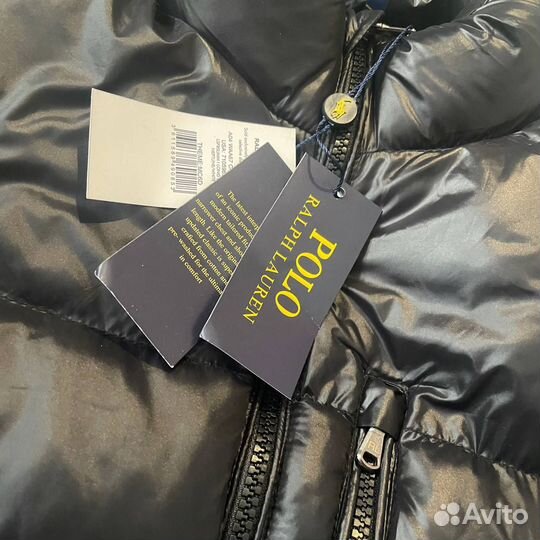 Жилетка polo ralph lauren черная матовая