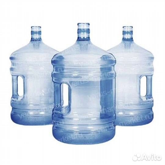 Пластиковая бутылка на 19 л для кулера