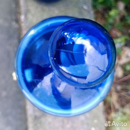 Банка из синего стекла 1 л