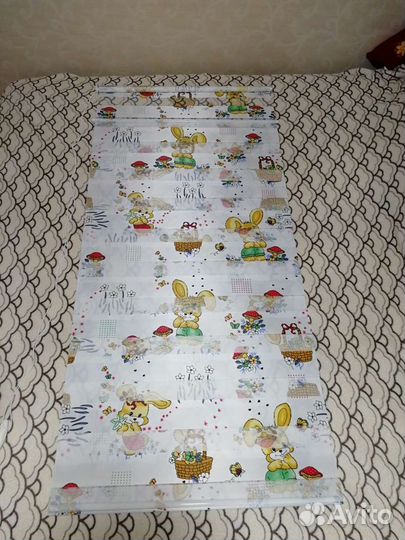 Рулонные шторы-жалюзи в детскую зебра 