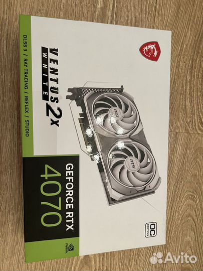 Видеокарта RTX 4070 MSI Ventus 2x white