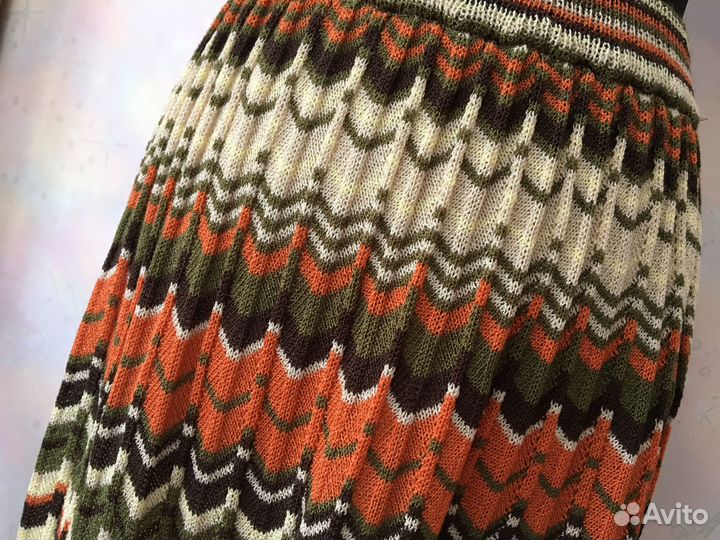 Юбка трикотажная плиссе