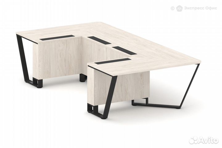 Стол для переговоров П-образный Steel Meet KD-PR.B.SP-07P