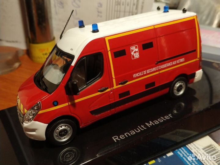 Рено мастер(пожарная) модель 1:43