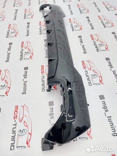 Диффузор BMW 4 Series G22 M440 M-Performance Black