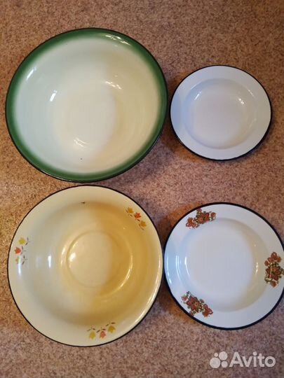 Эмалированная посуда СССР. Б/У