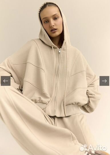 Костюм из футера Lavarice XS/S крем